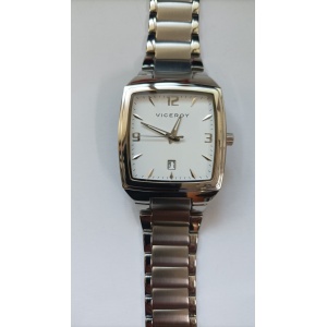 Reloj Viceroy Hombre, caja y pulsera acero, 30 m.