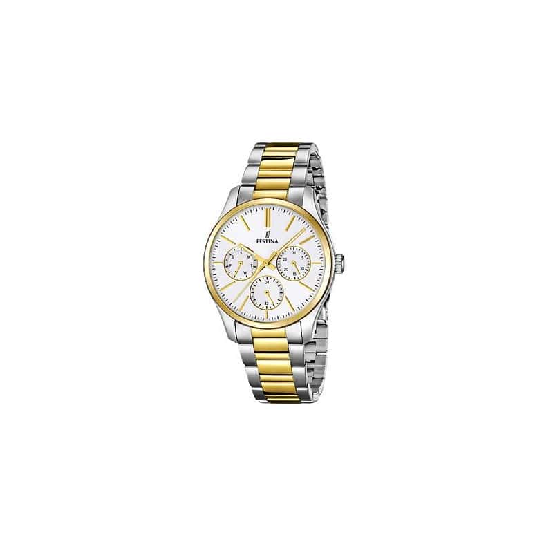 Reloj Festina mujer acero bicolor multifuncion