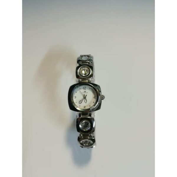 Reloj Viceroy Mujer, caja y pulsera de acero con 6 piedras cristal en la pulsera, 30 m.
