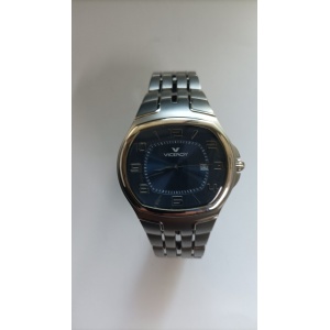 Reloj Viceroy Hombre caja y pulsera de acero, 30 m. esfera azul