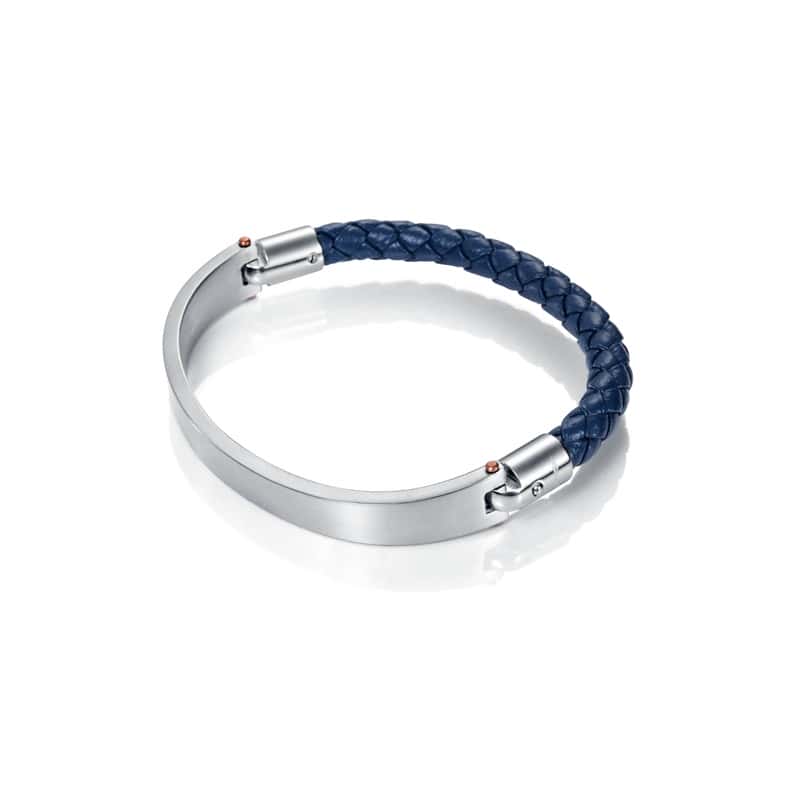 Pulsera Viceroy hombre 75005P01013 acero y cuero colección Antonio Banderas