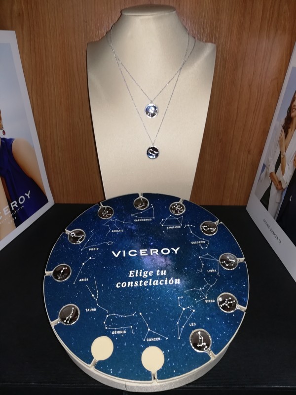 Collar Viceroy plata Colección Constelacion PISCIS 61014C000-38P