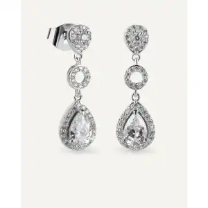 Pendientes BRILLIANT CUT en plata de ley y circonitas Excellence star cut