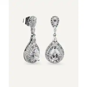 Pendientes BRILLIANT CUT en plata de ley y circonitas Excellence star cut