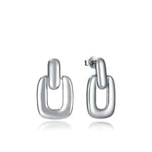 Pendientes Viceroy de plata de primera ley con baño de rodio con forma rectangular Ref. 2317E000-00