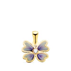 18K COLGANTE ORO AMARILLO MARIPOSA AZUL CON CIRCONITA. 11,5 X 9,5 MM