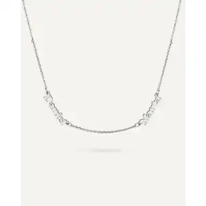 COLLAR PERSONALIZADO CON 2 NOMBRES EN PLATA DE LEY