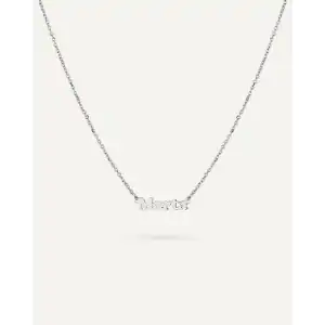 COLLAR JUNIOR CON NOMBRE EN PLATA DE LEY